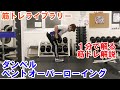 【1分で解る筋トレ解説】ダンベルベントオーバーローイング【筋トレライブラリー】