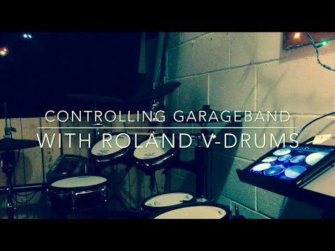 Controlling GarageBand for iPad with Roland V-Drums