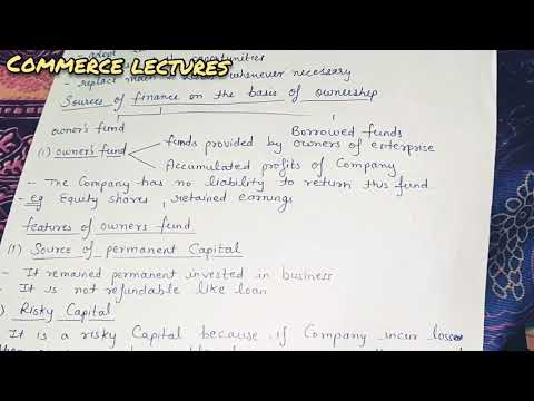 owners fund and borrowed fund meaning features sources of finance on the basis of ownership