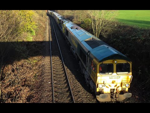 FL Class 66 & 70 No's 66610 & 70007 & 66615 & 66617 & 70002 & 66616 & 66613 on 0K98 on 05.12.20 - HD