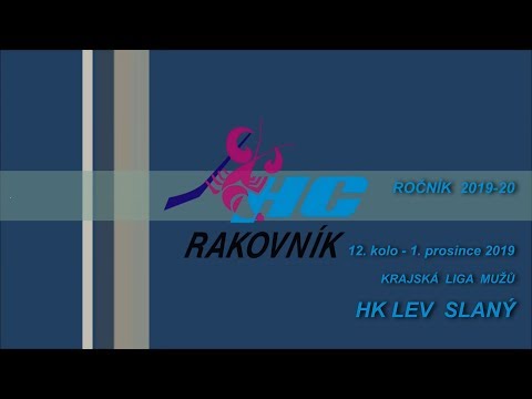 HC Rakovník - HC LEV Slaný  4:3 12.kolo KLM 1.12.2019  celý zápas