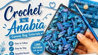 DIY Canvas Bag Tutorial | Easy Woven Canvas Bag Making Step by Step | Crochet By Anabia