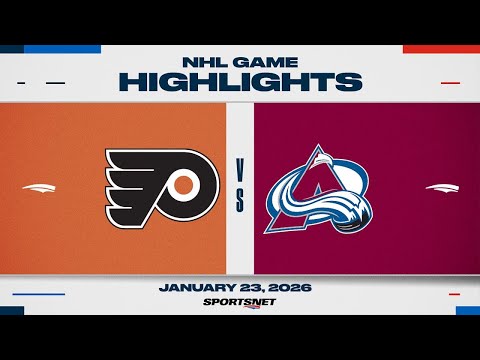 NHL Highlights | Flyers vs. Avalanche - January 23, 2026