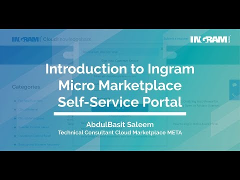 Introduction to Ingram Micro Marketplace Self-Service Portal