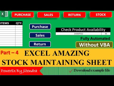 Stock In Out and Balance Template in Excel Stock Management Template