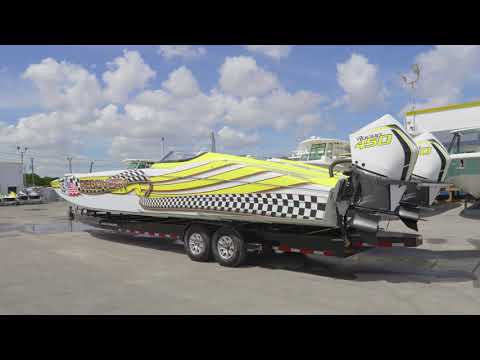 2022 Marine Technology Inc MTI 390X Demo Boat for sale in stock at Fisherman's Boat Group