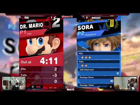 The Vero Standard 34 Arcardian - Fish (Dr. Mario) vs  Viohazard (Palutena, Sora) - Winner's Round 1