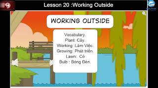 English Fluency - LV1 - Story 20. Working Outside