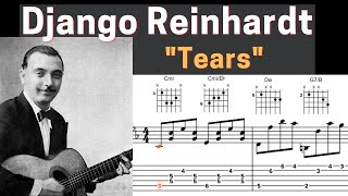 Django Reinhardt - Tears - (1937) - Virtual Guitar Transcription by Gilles Rea