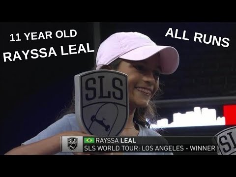 11 Year Old Rayssa Leal at SLS LA Final (All Runs)