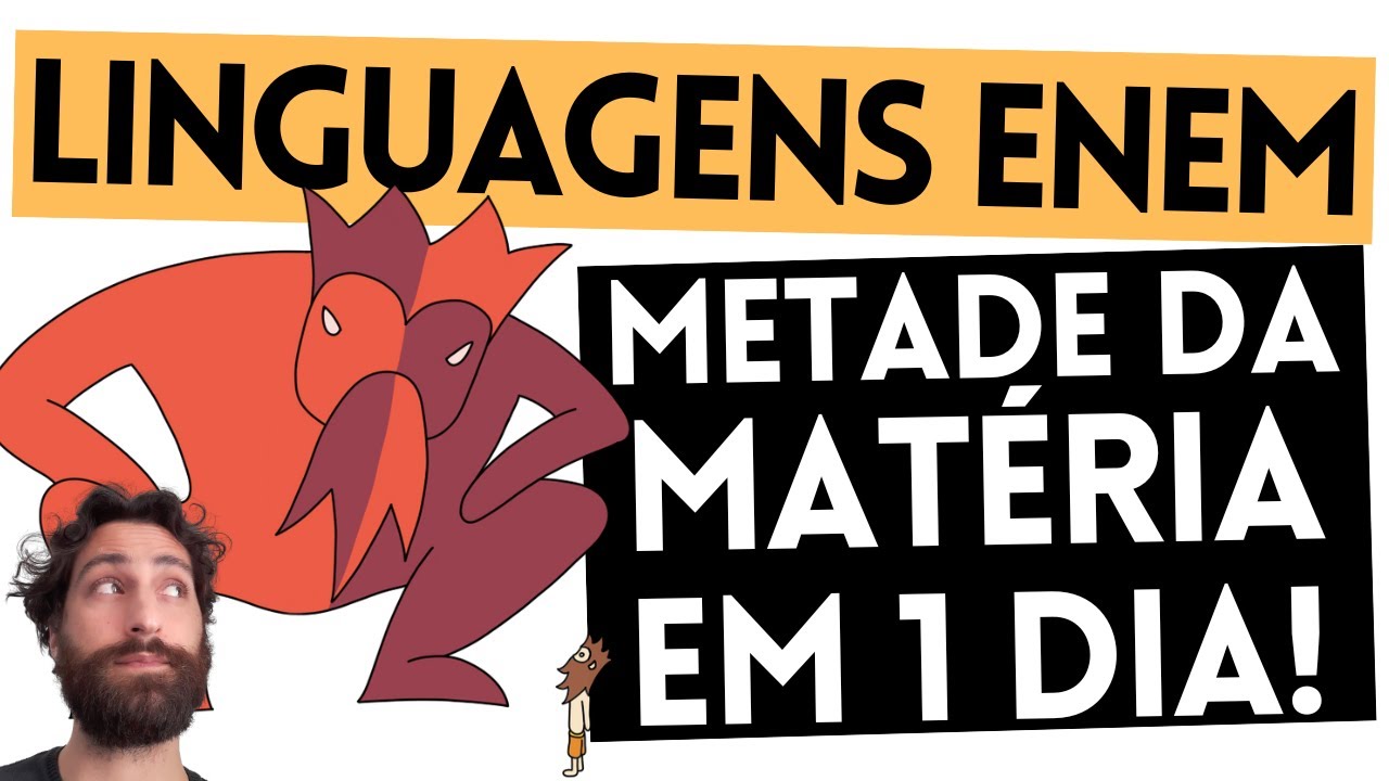 Como ver 50% de Linguagens Enem em 1 DIA APENAS!