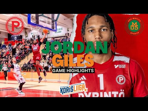 Jordan Giles 6’7” Wing Korisliiga Finland Game Highlight Tampereen Pyrinto vs Salon Vilpas