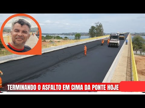 04/11/25 ao vivo terminando o ASFALTO EM CIMA da Ponte, Xambioá Tocantins divisa com São Geraldo-PA