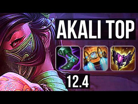 AKALI vs GRAVES (TOP) | Rank 3 Akali, 6 solo kills, Legendary, 14/3/3 | JP Challenger | 12.4
