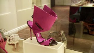 Shoe designer Manolo Blahnik displays collection in Toronto