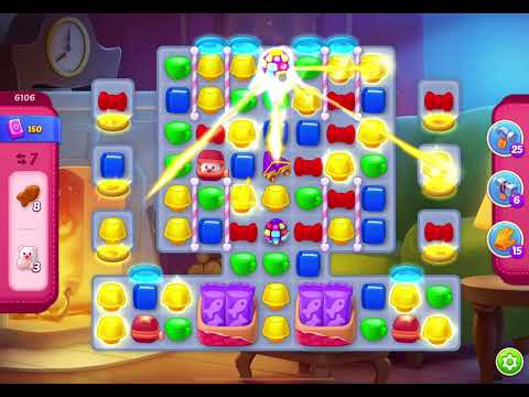 HomeScapes Level 6106 no boosters (13 moves)