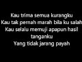 TULUS - Jangan Cintai Aku Apa Adanya (Lirik)