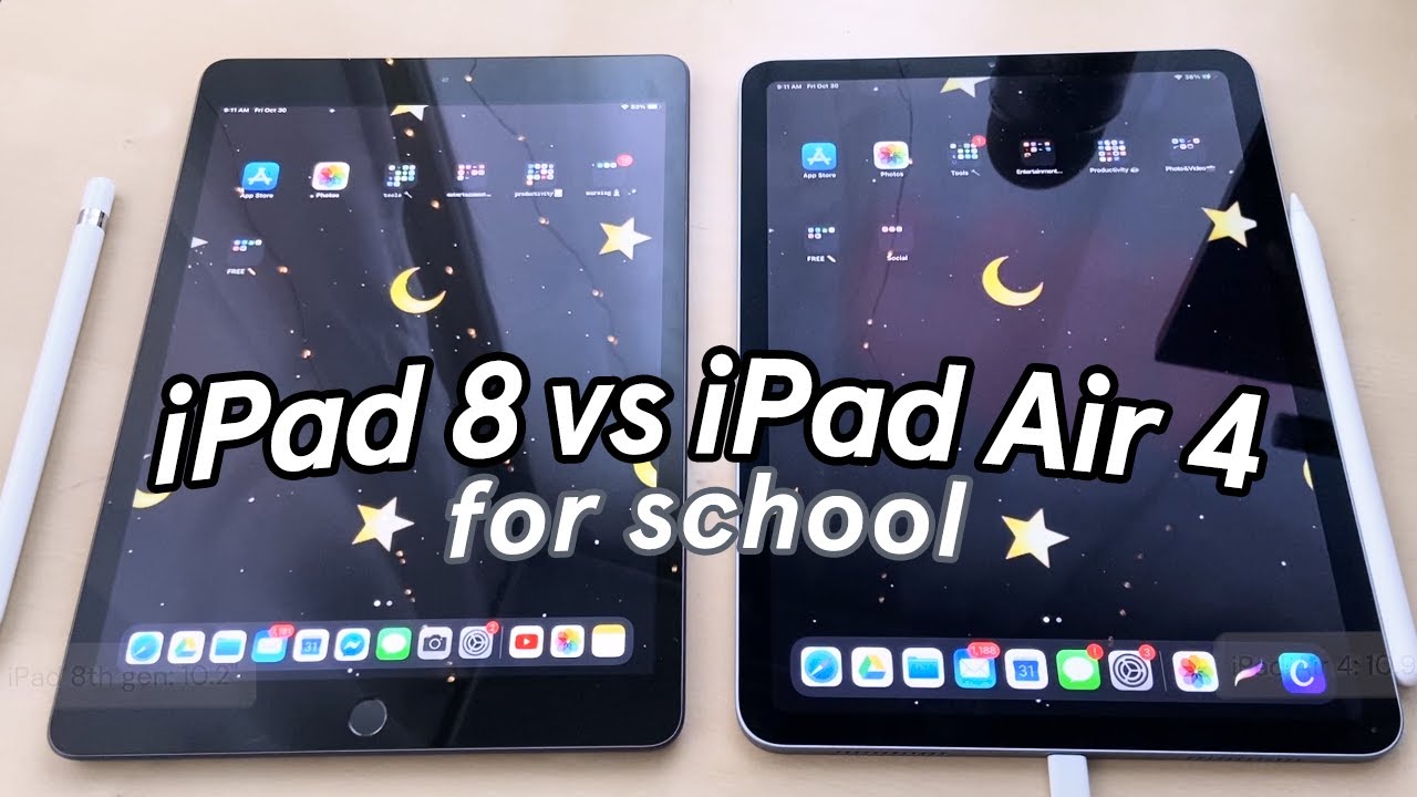 iPad 8th gen vs. iPad Air 4 for school 🍎 What's different?