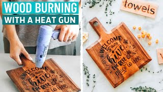 WOOD BURNING! BURN PICTURES &amp; DESIGNS INTO WOOD W/ ANY CRICUT MACHINE | CRICUT TUTORIAL FOR BEGINNER