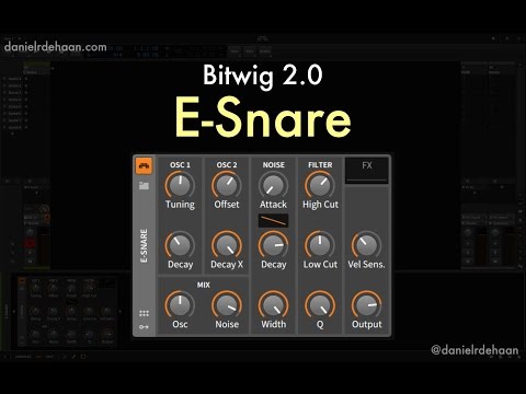 Bitwig 2.0 - E-Snare Overview