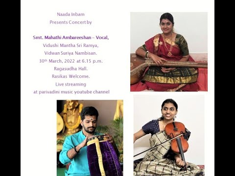 Smt. Mahathi Ambareeshan concert at Naada Inbam