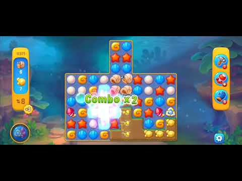 Fishdom Easy Level 11371 (with full seashell) @choraelmin