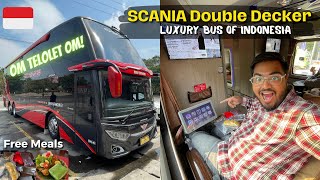 Download lagu Most LUXURIOUS Bus of Indonesia 🇮🇩 | Jakarta to Surabaya in SCANIA Double Decker Bus mp3