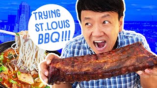 LEGENDARY St. Louis BBQ RIBS! FOOD TOUR of St. Louis Missouri