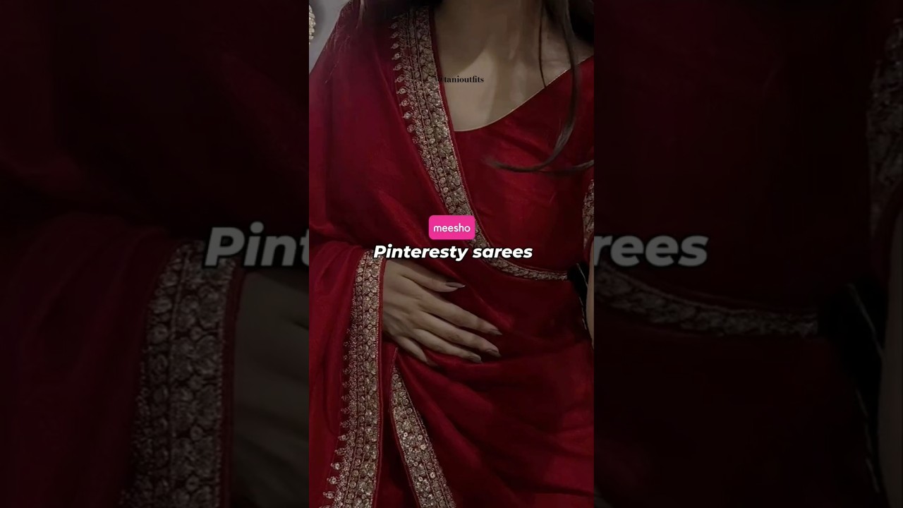 Pinteresty farewell saree from @Meesho #shorts #meeshofinds #saree #haul #meeshosaree #farewell
