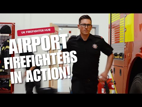 🚨 AIRPORT FIREFIGHTERS IN ACTION! 🚨