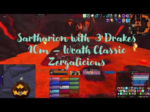 Sartharion with 3 Drakes - 10 man in Wrath Classic - Arugal - Horde - Zerg strategy