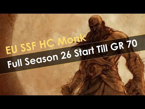 Season 26 Monk Day 1 Start With No Crudest Boots, Level 1 Through GR70 Unlocking Primals Diablo 3 EU