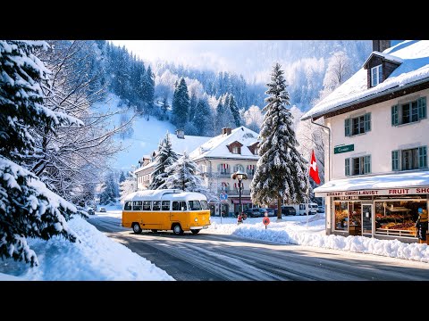 Winter In Switzerland🇨🇭Most Scenic Road Trip In Swiss Valley❄️
