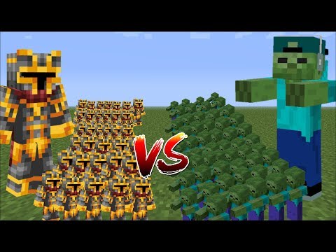 Minecraft 1000 ZOMBIES VS 1000 MC NAVEED BATTLE / WAR BATTLES WITH MINI SOLDIERS!! Minecraft