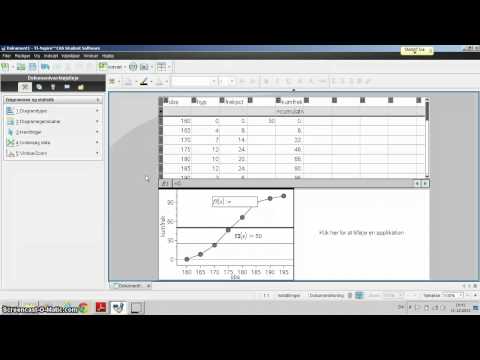 For 1u MaB, grupperede obs i Nspire