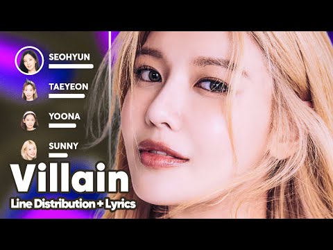 Girls' Generation - Villain (Line Distribution + Lyrics Karaoke) PATREON REQUESTED