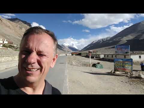 Mt. Everest Base camp on the Tibet side.