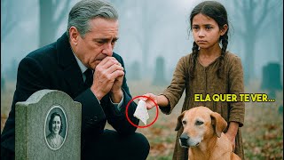 MENINA POBRE CHEGA AO TÚMULO DA ESPOSA E DIZ AO MILIONÁRIO ELA ESTÁ VIVA... E QUER TE VER