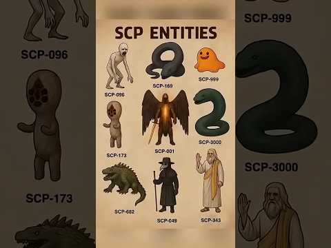 🌎 SCP ENTITIES IN THE WORLD SO SCARED#foryou #mythicalcreatures #viral #scp #shorts #scp343 #scp3000