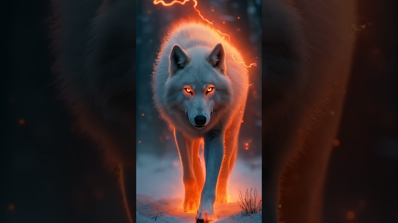 white wolf 🐺🔥    #wolf #animals #wallpaper4k #wallpaper