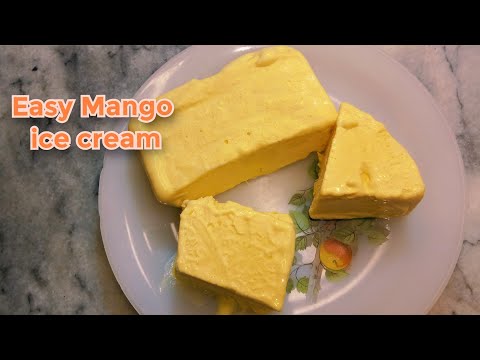 How to Make Refreshing "Mango Ice Cream" at Home by Areeba's Kitchen!