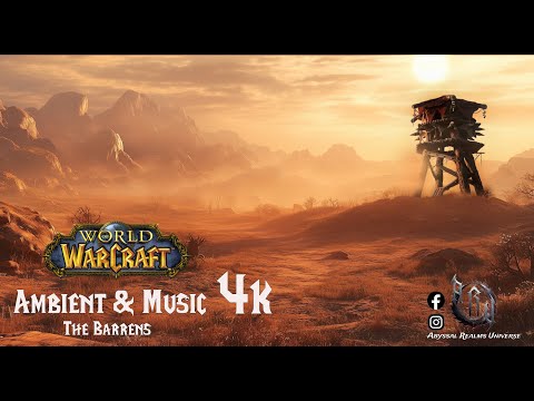 World of Warcraft Ambience & music - The Barrens 4k - 1h (for study, relaxation, and meditation.)