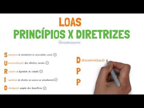 PRINCÍPIOS E DIRETRIZES DA LOAS PARA CONCURSOS | Tudo que você precisa saber para não ter branco