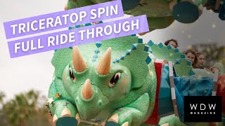 Triceratop Spin at Animal Kingdom - Full Ride Through