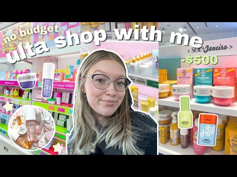 NO BUDGET ULTA SHOP WITH ME | new viral skincare and makeup products + HUGE HAUL
