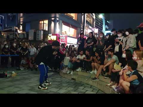 20220814 205019 YuKagawa#유카가와,HyoJin#김효진,ShinHwa#강신화&ChanWook#이찬욱 Hongdae Busking 홍대 버스킹 #SnowHorse