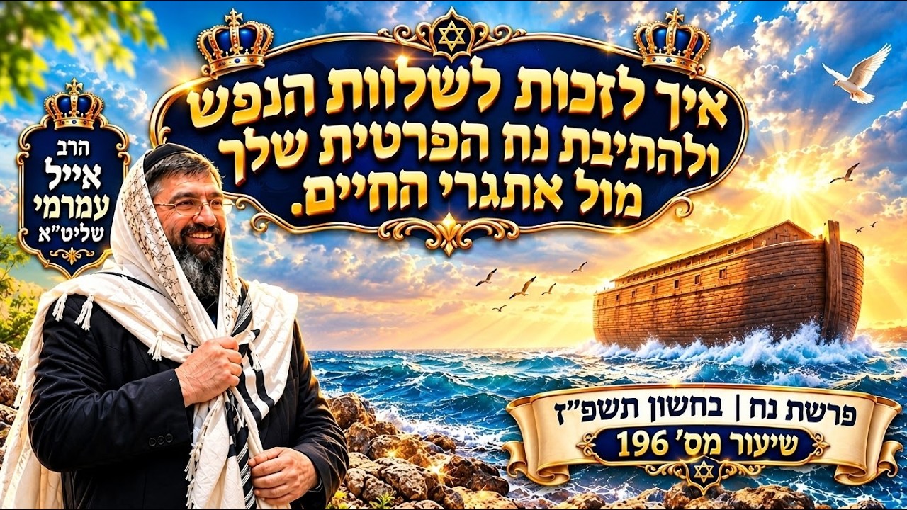 הרב אייל עמרמי שליט"א - איך לזכות לשלוות הנפש ולהתיבת נח הפרטית שלך מול אתגרי ?