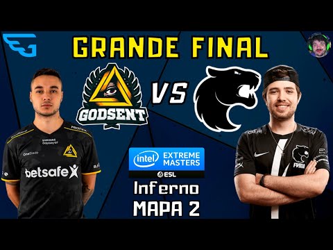 GODSent vs Furia (Inferno - Mapa 2 MD5) GRANDE FINAL RMR - Transmissão Gaules