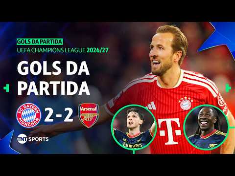 BAYERN DE MUNIQUE 2X2 ARSENAL | GOLS DA PARTIDA | FASE DE LIGA | RODADA 3 | CHAMPIONS LEAGUE 2026/27