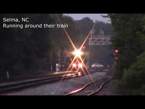 CSX V984-10, SD40-2 & GP40-2 Slug Set, 60mph Track Speed to Selma, NC